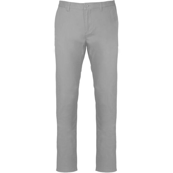 Kariban Mens Chino Pants / Fine Gray